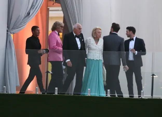 The Williams sisters and other guests at Brooklyn Beckham and Nicola Peltz's wedding reception in Florida