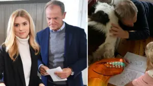 Donald Tusk bawi się z WNUCZKAMI. Córeczka Kasi Tusk może pochwalić się już długimi włosami Donald Tusk bawi się z WNUCZKAMI. Córeczka Kasi Tusk może pochwalić się już długimi włosami