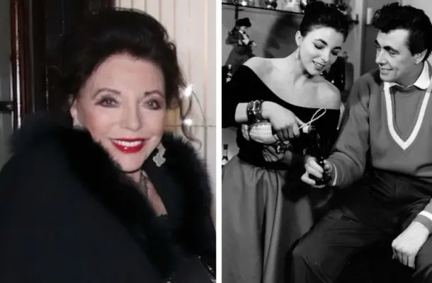 Wow! 89-letnia Joan Collins na imprezie w koronkach i puszystym boa