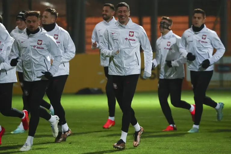 Trening reprezentacji Polski przed meczem z Chile Trening reprezentacji Polski przed meczem z Chile