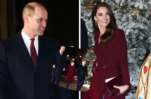 Kate i William z dziećmi na świątecznym koncercie. Charlotte wygląda jak mama