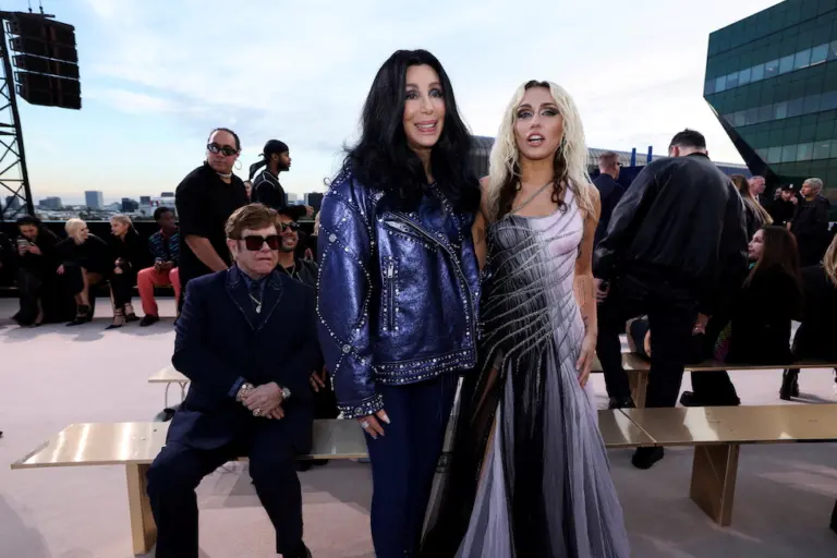 Versace Fall-Winter 2023 collection fashion show in Los Angeles