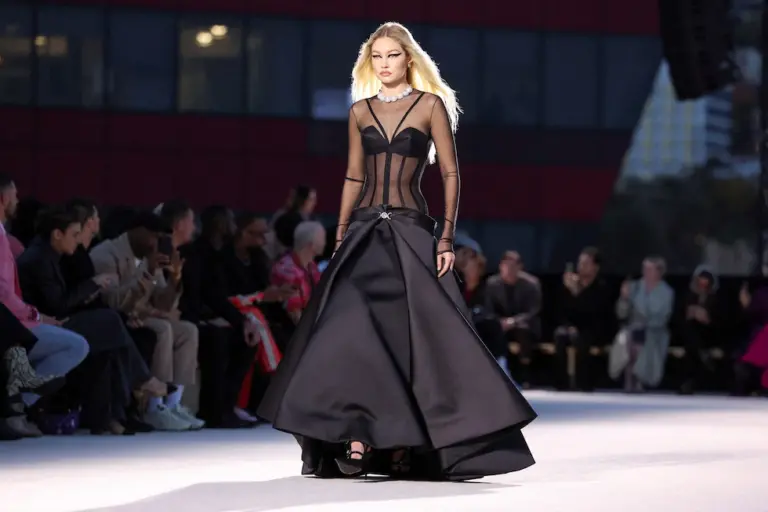 Versace Fall-Winter 2023 collection fashion show in Los Angeles