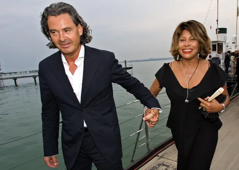 Singer Tina Turner and her long-term German partner Erwin Bach arrive for the premiere of Giacomo Puccini's Singer Tina Turner and her long-term German partner Erwin Bach arrive for the premiere of Giacomo Puccini's