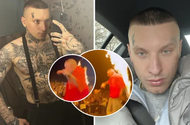 Smolasty ZAPALIŁ SIĘ na scenie! Wszystko nagrały kamery (WIDEO)