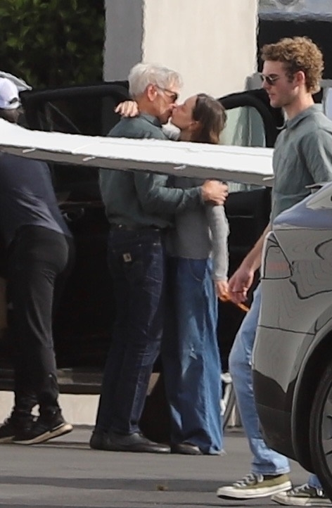 *EXCLUSIVE* Harrison Ford and Calista Flockhart's affectionate return to L.A. from Montana