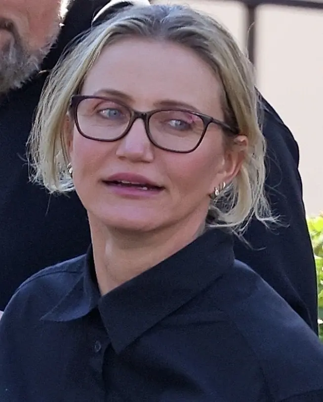 *EXCLUSIVE* Cameron Diaz and rocker husband Benji Madden coordinate styles as they enjoy a family breakfast on Sunday in Montecito *EXCLUSIVE* Cameron Diaz and rocker husband Benji Madden coordinate styles as they enjoy a family breakfast on Sunday in Montecito