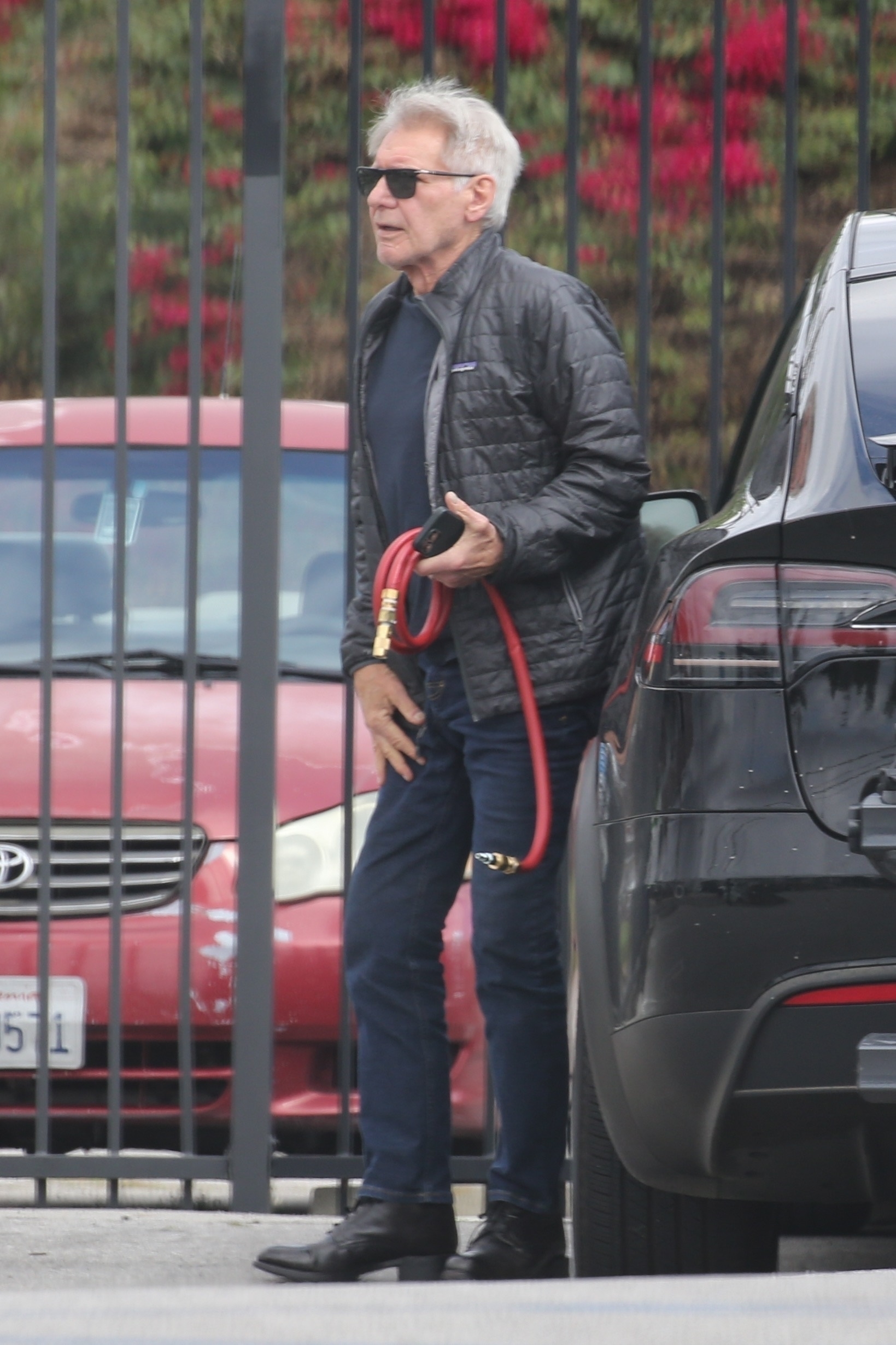 *EXCLUSIVE* Harrison Ford spotted at Van Nuys supply store in classic ensemble