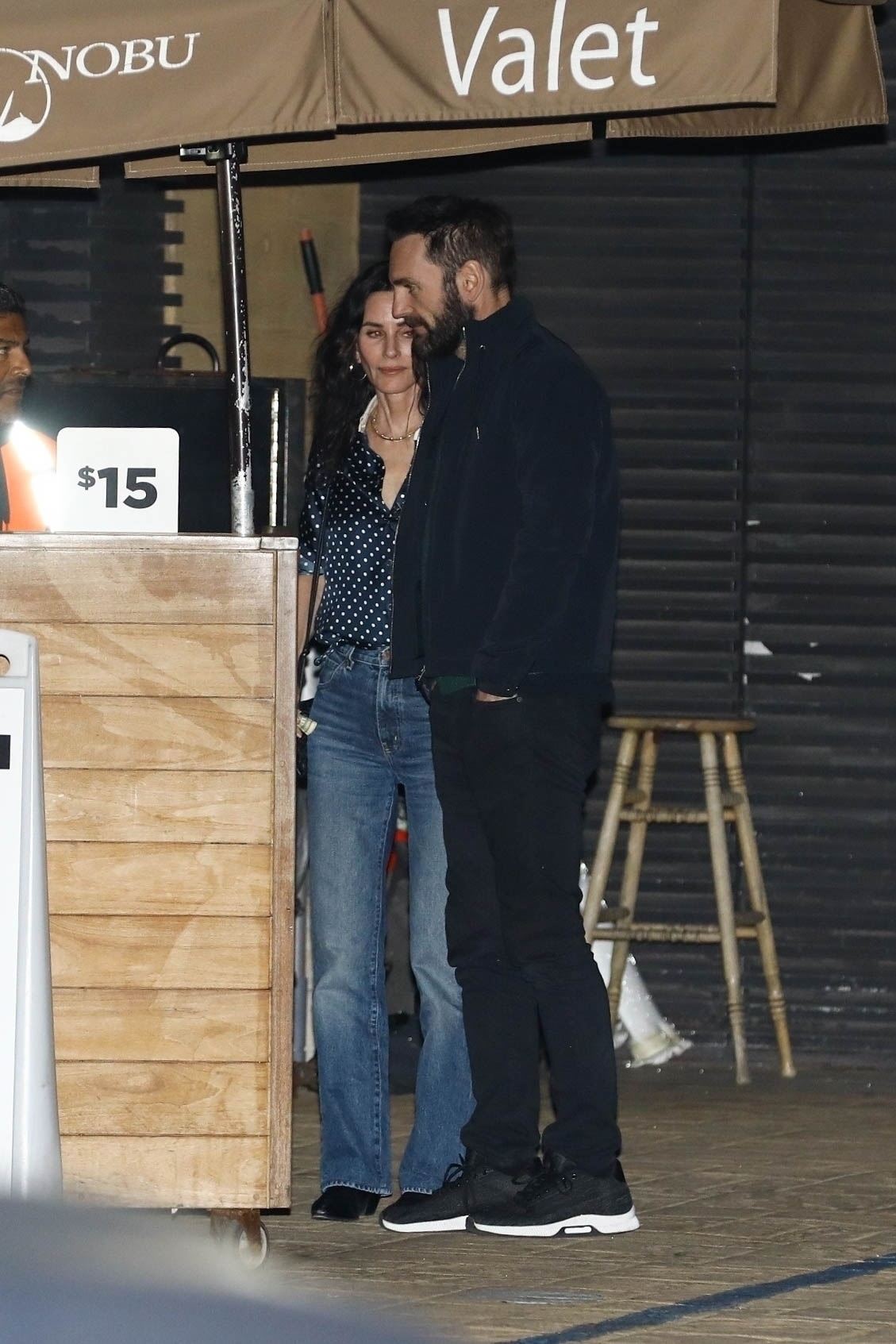 *EXCLUSIVE* Courtney Cox and Johnny McDaid head home after date night at Nobu