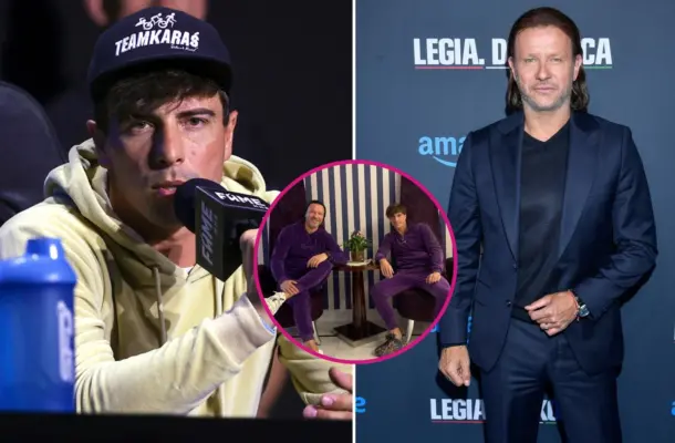 Radosław Majdan i Robert Karaś pozują w kolorowych dresach. Fani ZNIESMACZENI…