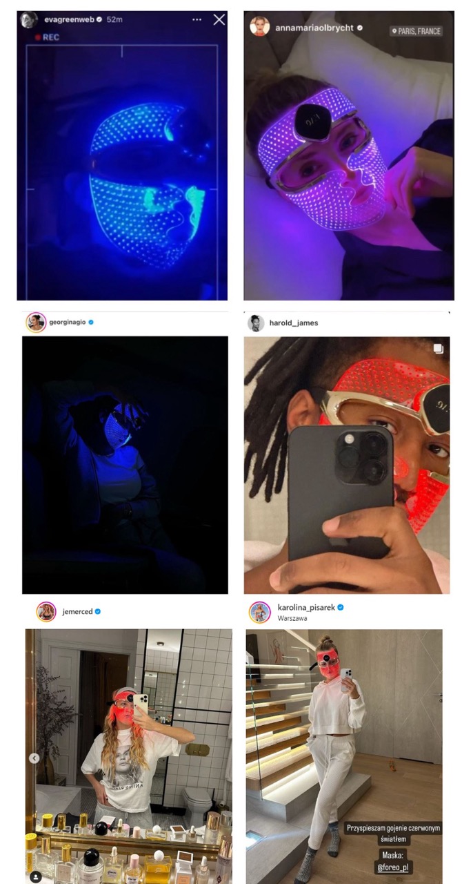 Odkryj gwiazdorski blask z maską LED FAQ 202 od FOREO