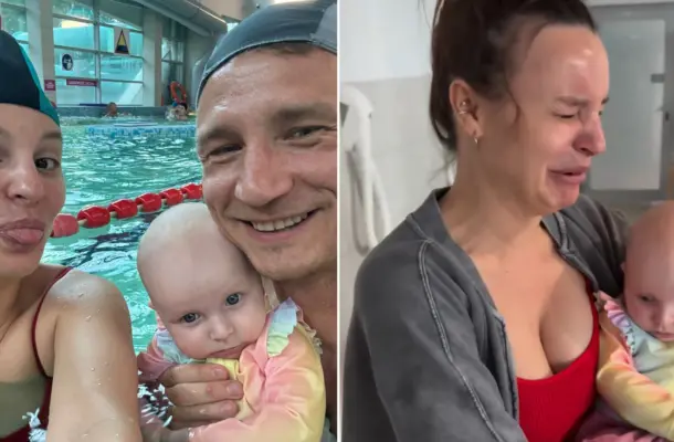 Rzeźniczakowie świętują Dzień Matki na basenie. Paulina nagle zalała się łzami!