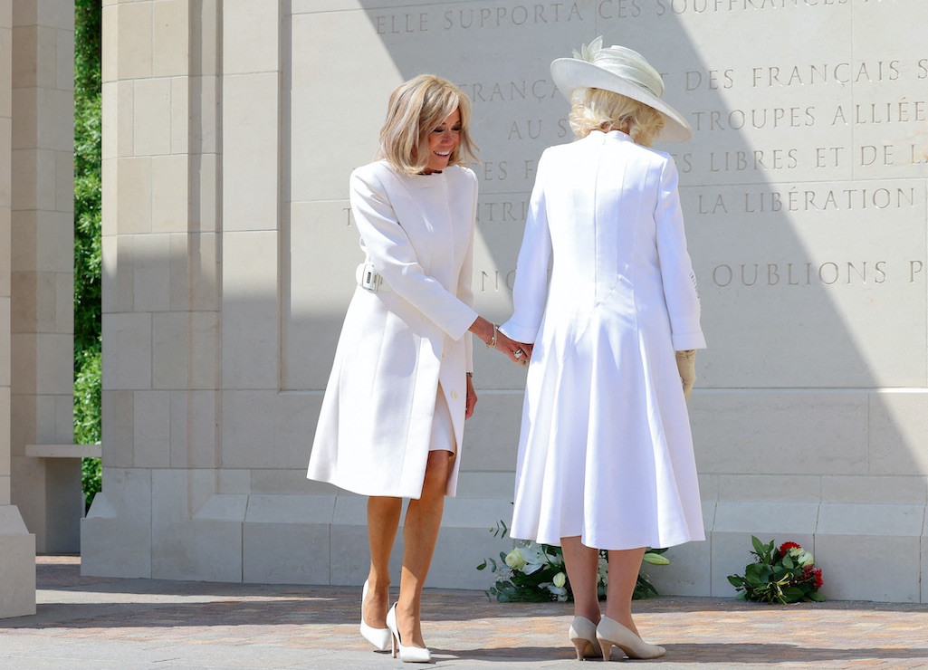 Brigitte Macron krolowa Camilla