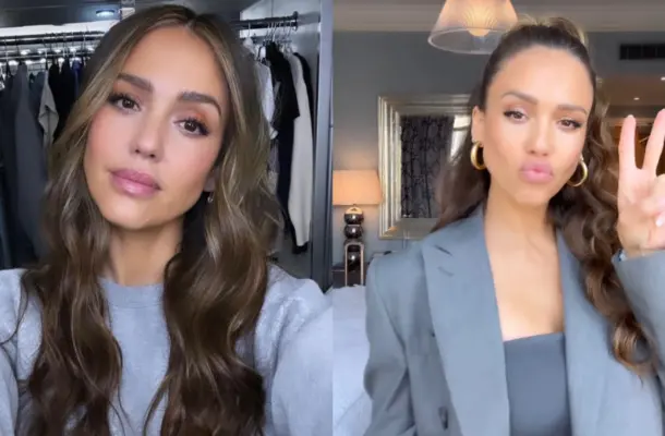 Jessica Alba lansuje szorty, które jeszcze niedawno uznane byłby za modową wpadkę
