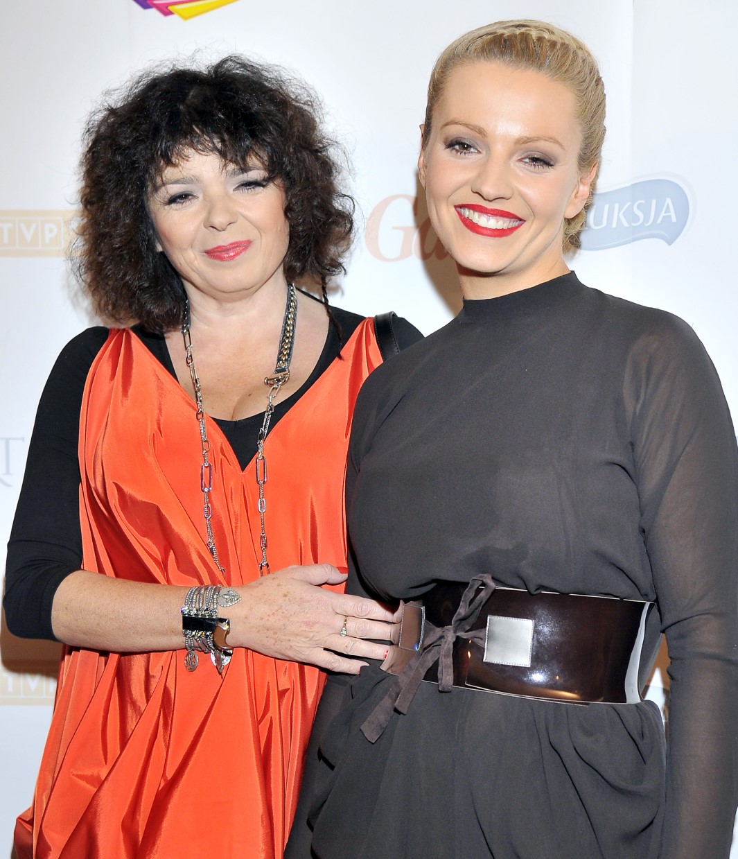 Katarzyna Grochola z córką, Dorotą Szelągowską