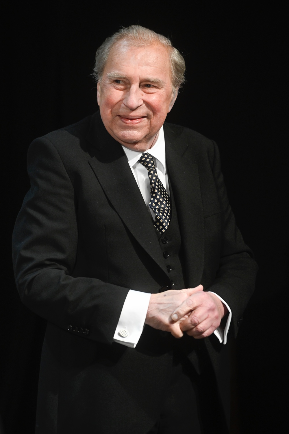 Jerzy Stuhr na premierze spektaklu „Geniusz