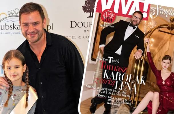 Tomasz Karolak z córką Leną na okładce „Vivy!”. 17-latka ZACHWYCA w cekinowej kreacji