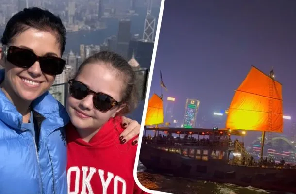 Kasia Cichopek z przytupem żegna stary rok! WYLECIAŁA z Kurzajewskim i dziećmi do Hongkongu