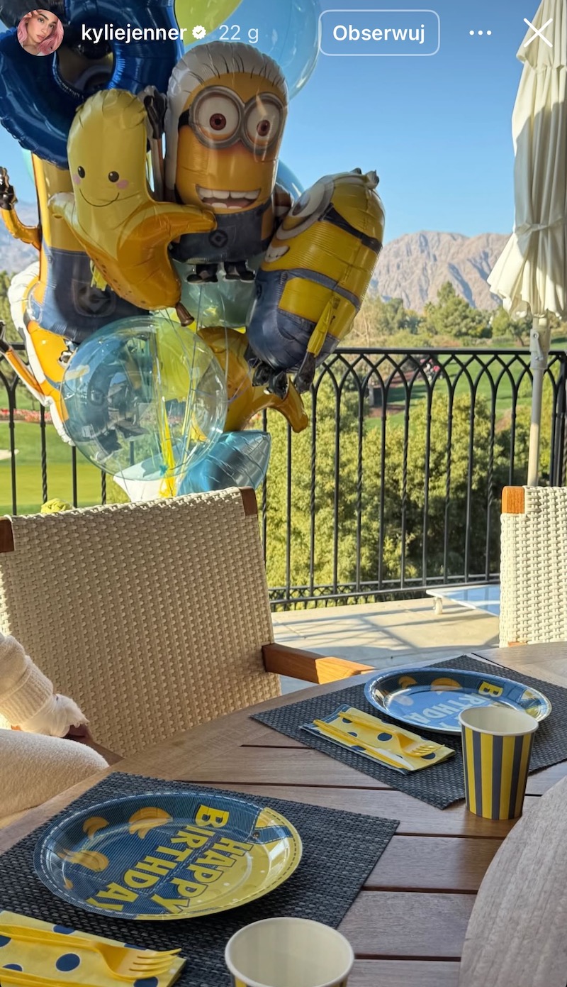 Kylie Jenner zaszalała na urodzinach syna