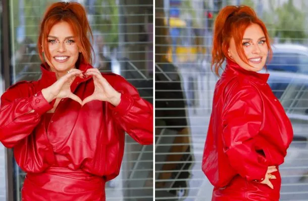Natasza Urbańska niczym Bójka z „Atomówek” pozuje pod „DDTVN”. Co za styl