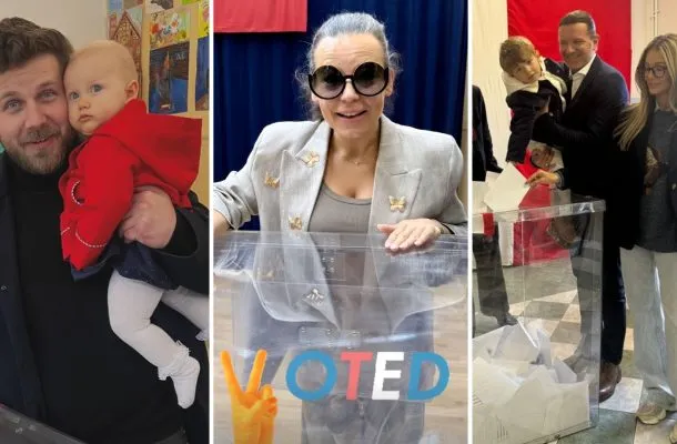 Gwiazdy na wyborach 2025! Antoni Królikowski z córeczką, Justyna Steczkowska, rodzina Rozenek-Majdan (FOTO)