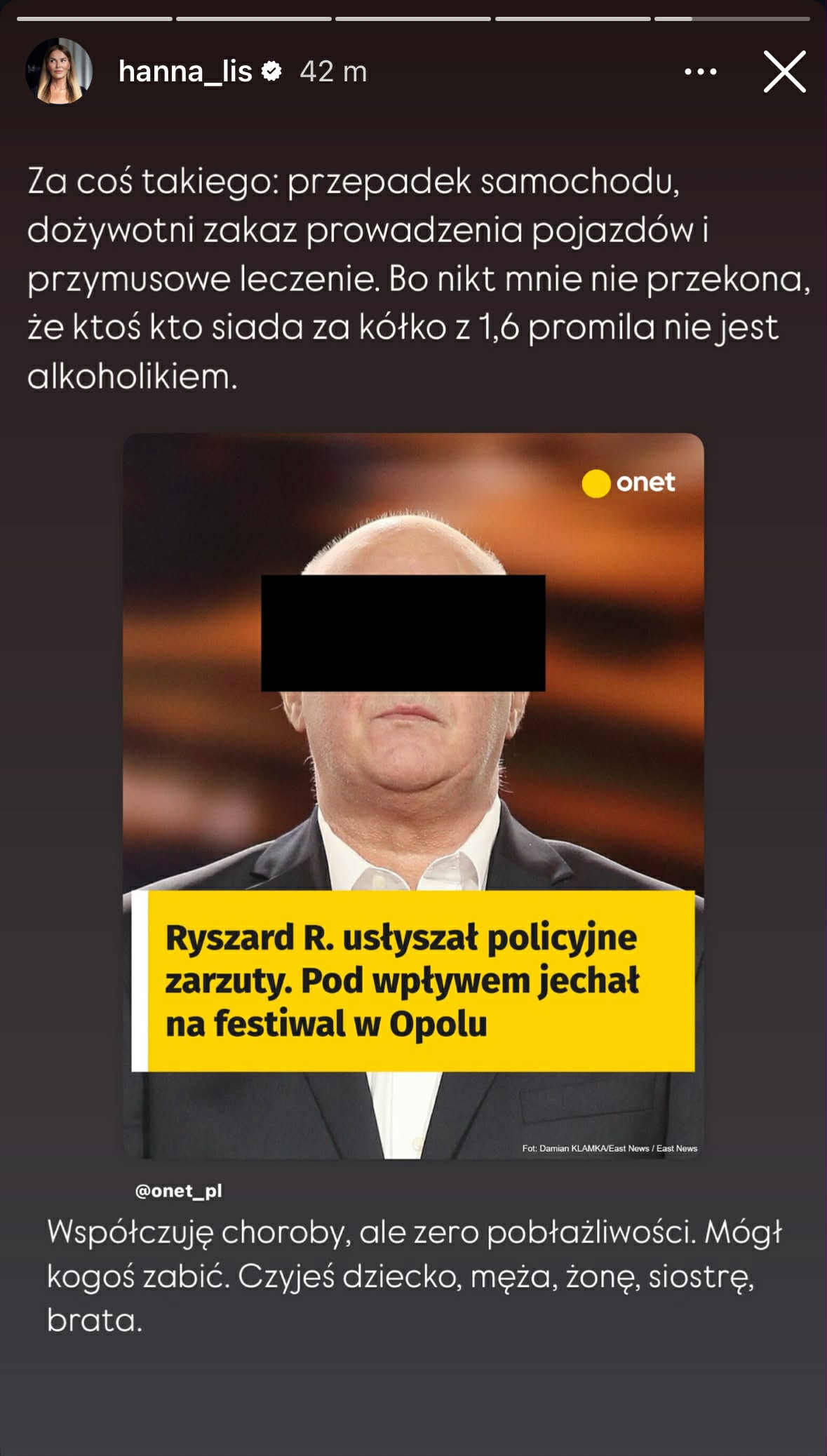 Ryszard R., fot. Hanna Lis Instagram.