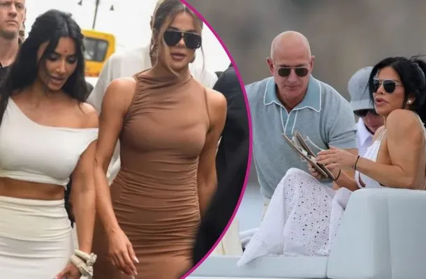 Kardashianki na ślubie Jeffa Bezosa. Tak wygląda najdroższe wesele dekady