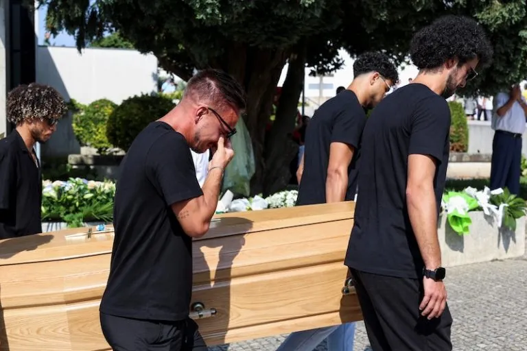 Funeral of Liverpool's Portuguese soccer player Diogo Jota and his brother Andre Silva, who died in a car crash near Zamora, Spain Funeral of Liverpool's Portuguese soccer player Diogo Jota and his brother Andre Silva, who died in a car crash near Zamora, Spain