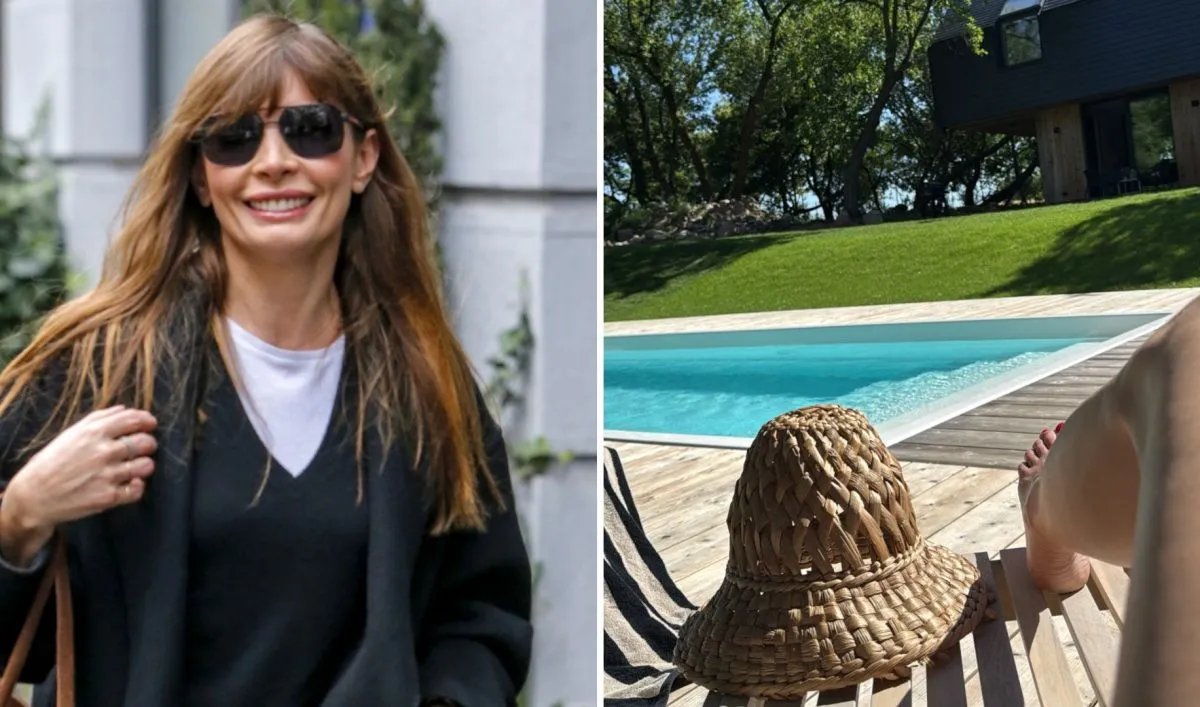 Agnieszka Dygant pokazała stylowy ogród. Gigantyczny, drewniany basen robi wrażenie! ZDJĘCIA