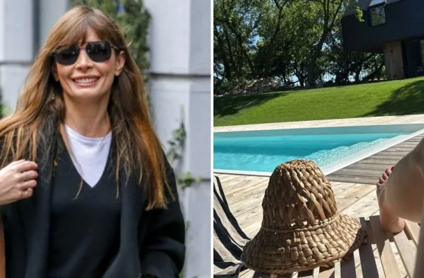Agnieszka Dygant pokazała stylowy ogród. Gigantyczny, drewniany basen robi wrażenie! ZDJĘCIA