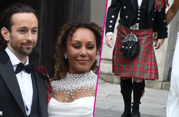 Mel B po raz trzeci wyszła za mąż! Szkockie wdzianko pana młodego zrobiło prawdziwą furorę (FOTO)