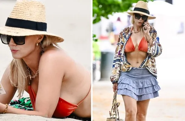 Sylwia Gliwa pręży ciało na plaży w Sopocie! 47-letnia aktorka ma figurę jak nastolatka (FOTO)