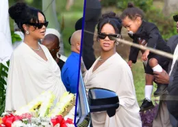 Rihanna pożegnała swojego ojca. Zrezygnowała z tradycyjnego żałobnego stroju (FOTO)