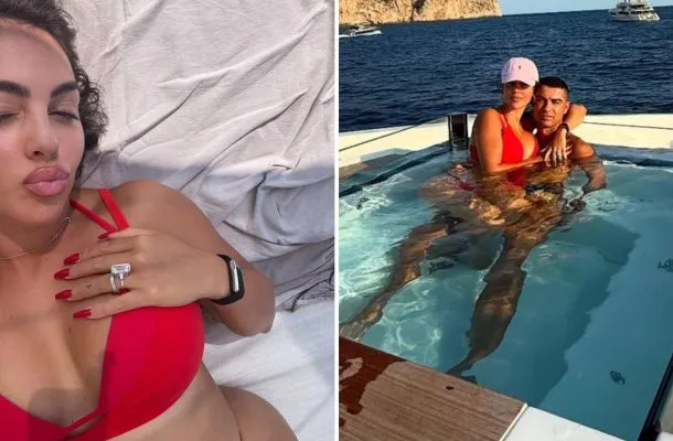 Georgina wypoczywa na rajskich wakacjach z Cristiano. Ten strój sporo odsłonił! ZDJĘCIA