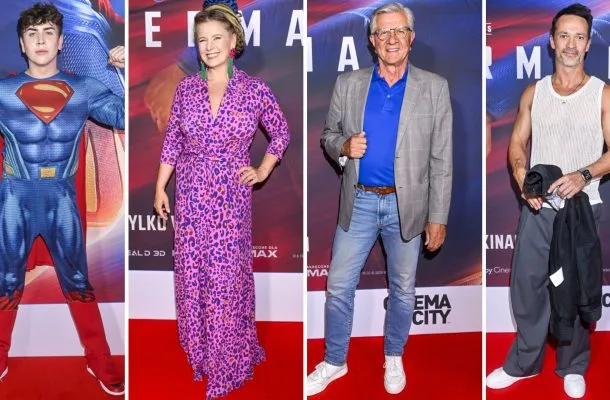 Premiera filmu „Superman”. Zmysłowa Powierza kusi w fiolecie. Glinka za to stonowana!