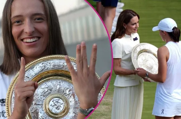 Iga Świątek usłyszała TO od księżnej Kate. Ekspert odczytał jej słowa (FOTO)