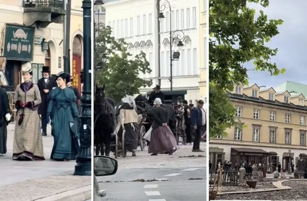 Plan „Lalki” Netflixa pobija serca przechodniów Warszawy! Piękne kostiumy, powozy i odmienione ulice (FOTO)