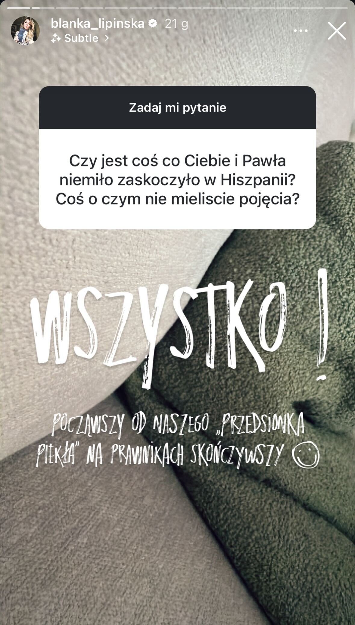 Blanka Lipińska, fot. Instagram.