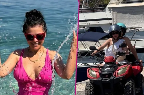 Kasia Cichopek pozuje w morzu w stroju kąpielowym. Tak wyglądają jej wakacje z dziećmi (FOTO)