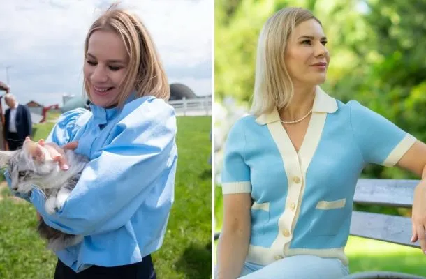 Marta Nawrocka w fantastycznej stylizacji. Podbiła obłędny kolor oczu!