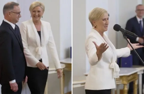 Agata Duda na sam koniec zabiera głos i zaskakuje wyjątkową szczerością: „Jestem najszczęśliwszym człowiekiem”