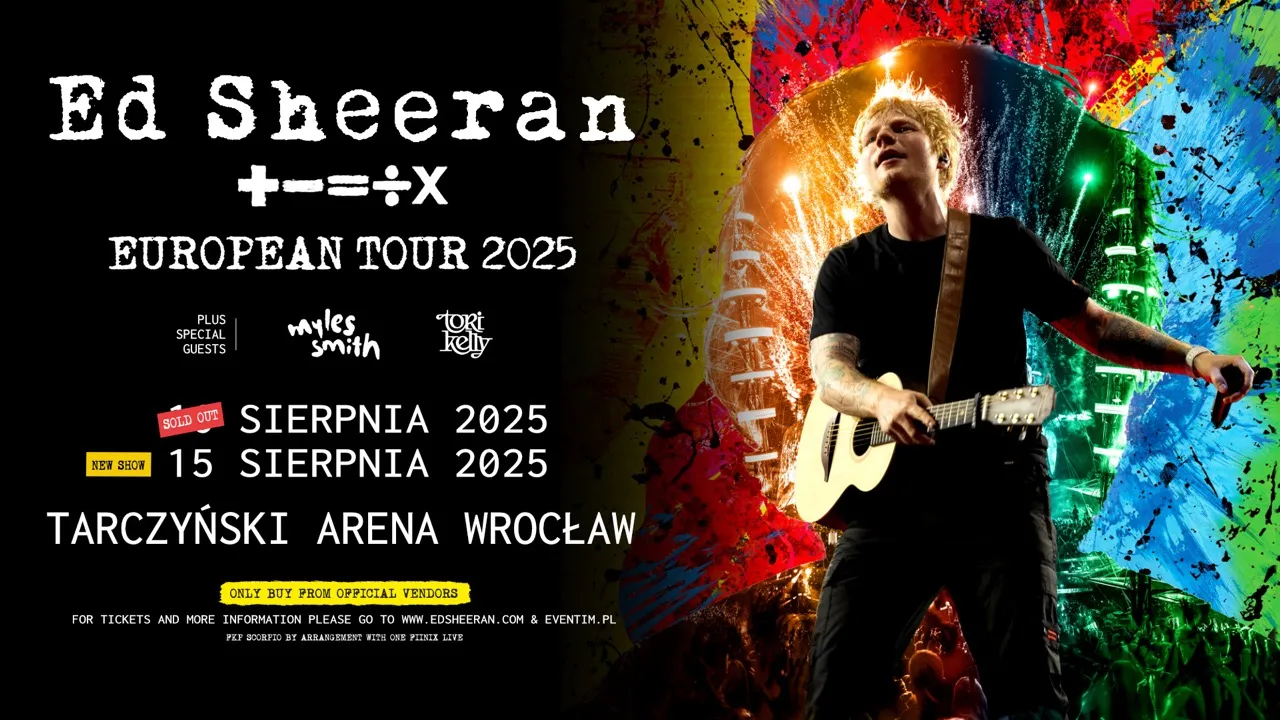 Ed Sheeran wraca do Polski! Dwa koncerty we Wrocławiu i nowy album „Play” na horyzoncie
