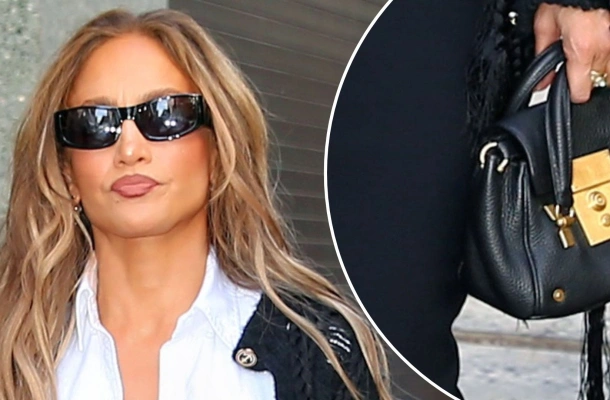 Jennif Lopez w drodze do telewizji. Wygląda jak „corporate girl”