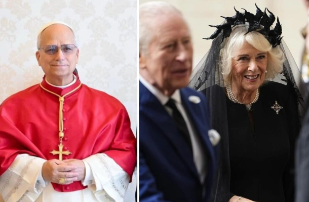 Król Karol III i Camilla u papieża. Stylizacja królowej wywołała prawdziwą burzę