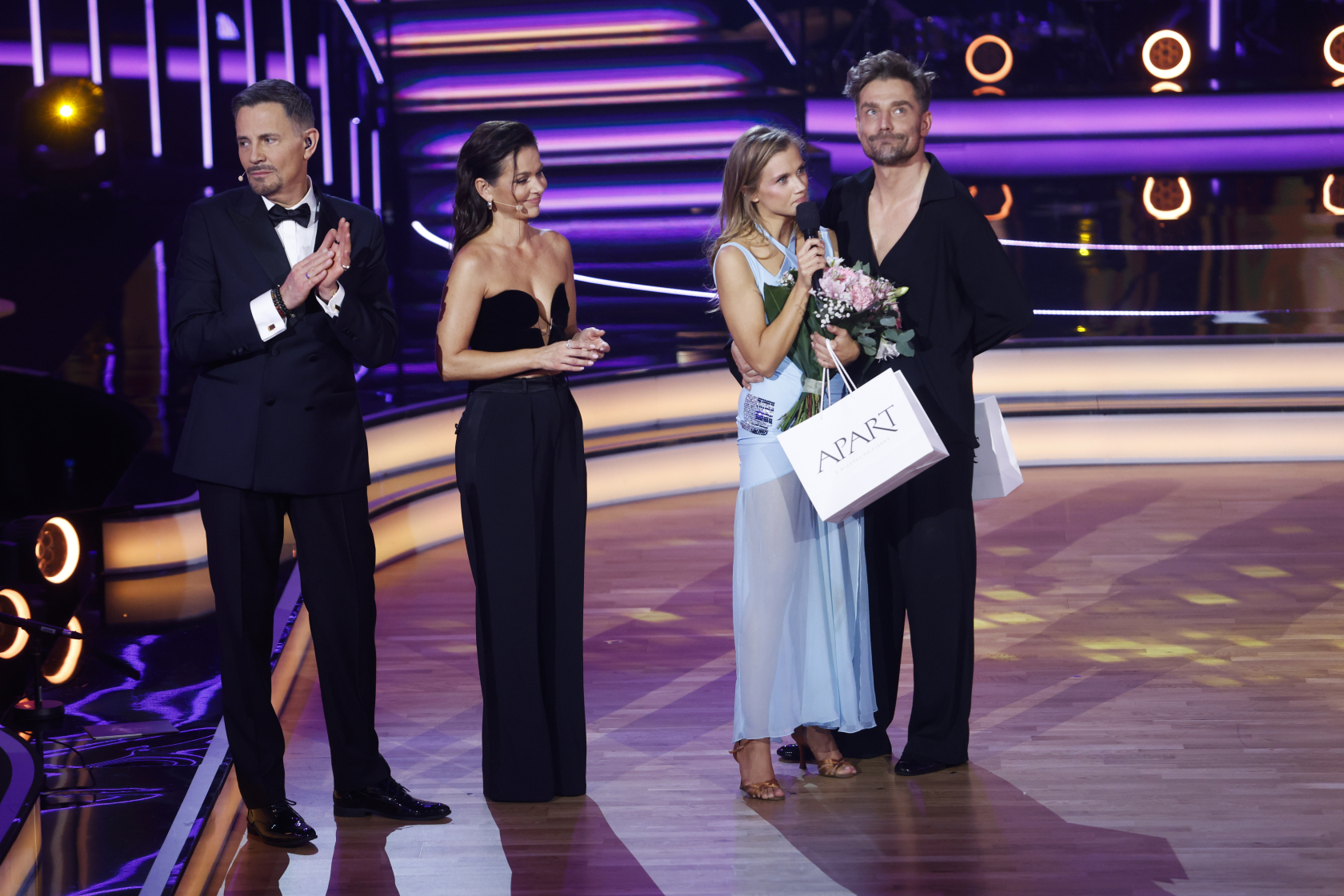 Agnieszka Kaczorowska, Marcin Rogacewicz, fot. AKPA.