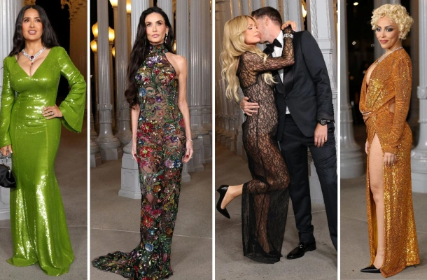 Plejada gwiazd na Gali Sztuki i Filmu w LA! Demi Lovato niczym księżniczka, a Paris Hilton w objęciach męża