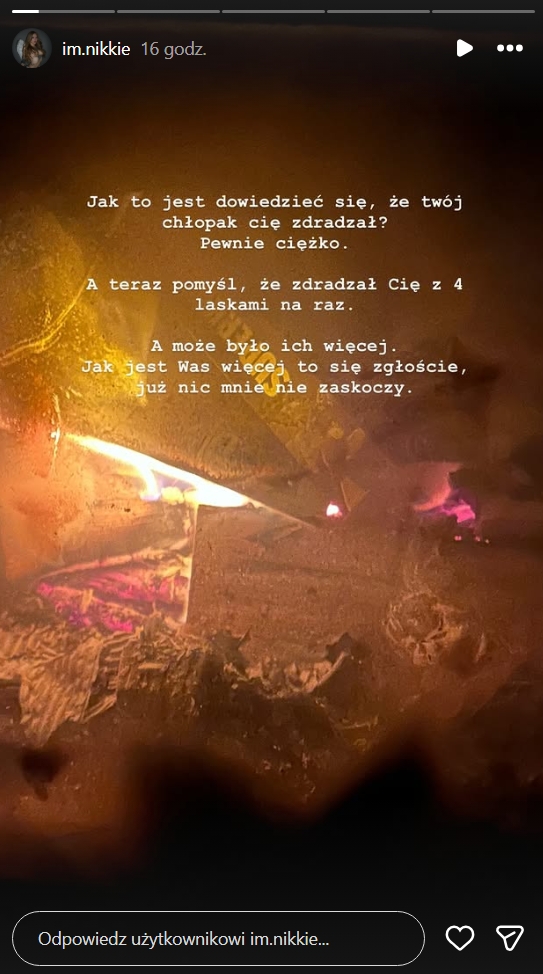 Partnerka Kartky'ego wyjawiła prawdę, fot. Instagram