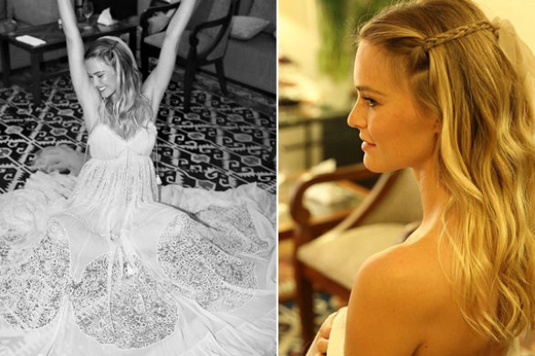 Bar Refaeli pokazała, jak wyglądała jej ślubna fryzura