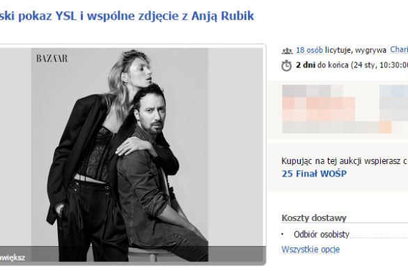 Co tam Jessica Mercedes! Co tam Maffashion! To Anja Rubik bije rekord WOŚP!