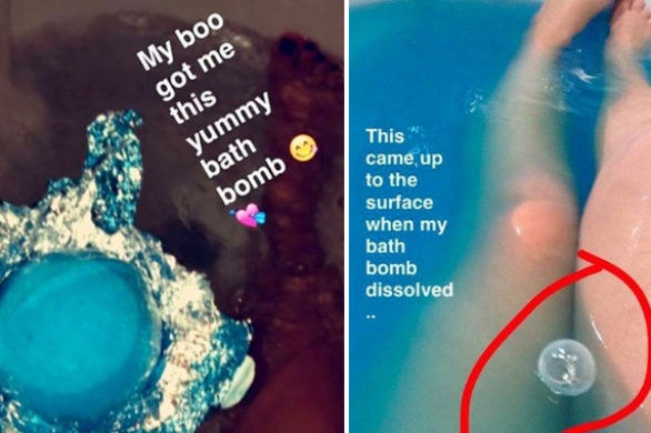 Wow! Nie zgadniecie, co ta szczęściara znalazła w kuli do kąpieli! (FOTO)